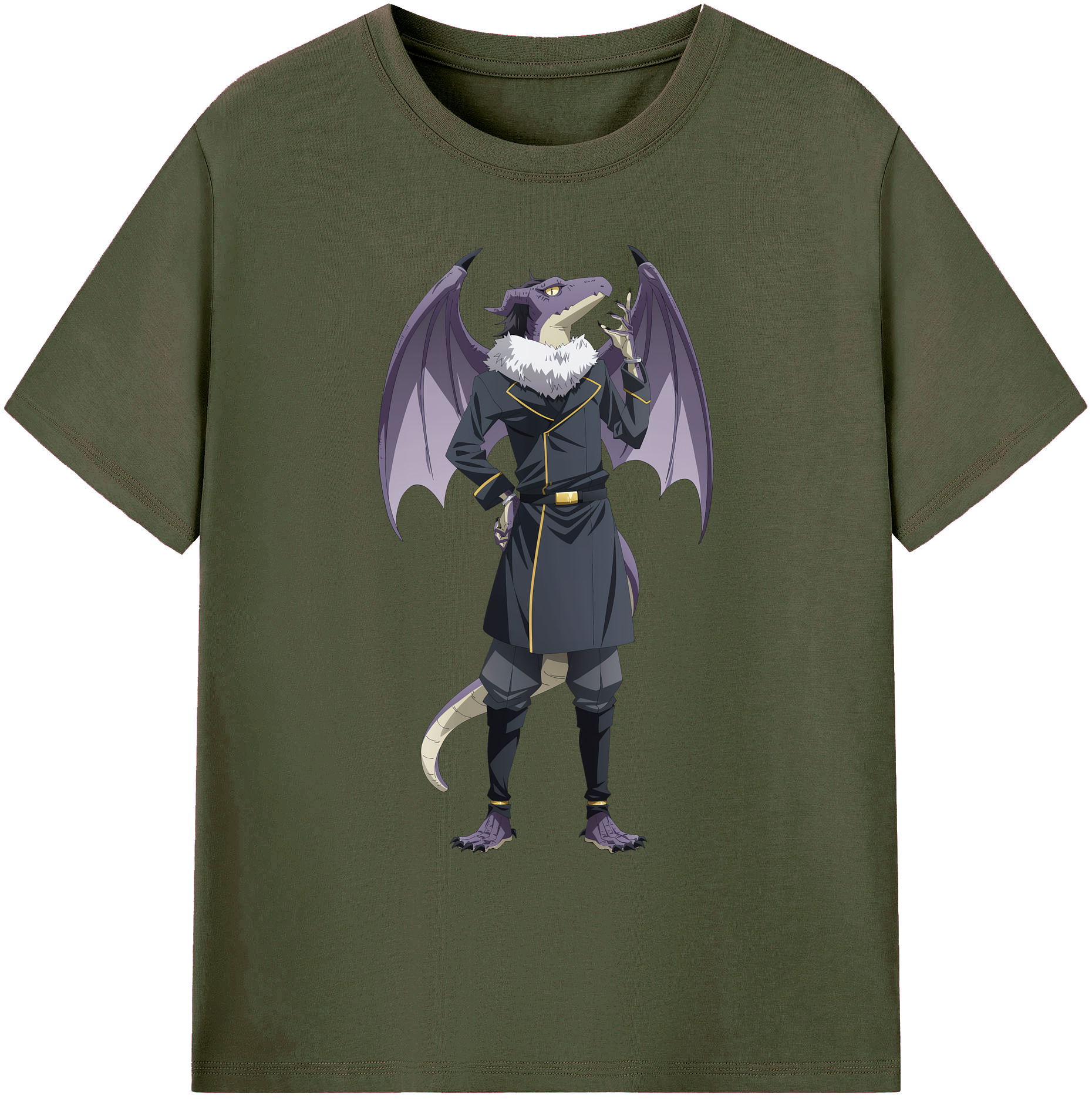 （画像用） 転スラ Regarding Reincarnated to Slime 綿100％ メンズ半袖Tシャツ｜肌触りやわらか＆通気性